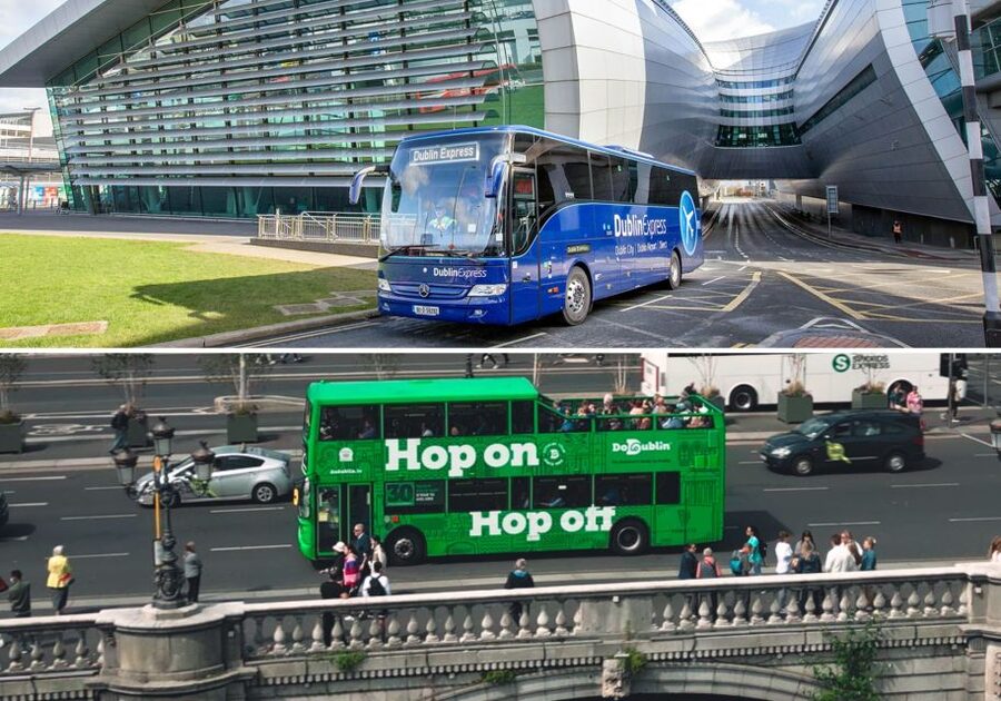 Dublin: Airport Transfer and Hop-On Hop-Off Bus Ticket - One ticket for arrival, sightseeing, and a little Dublin flavor