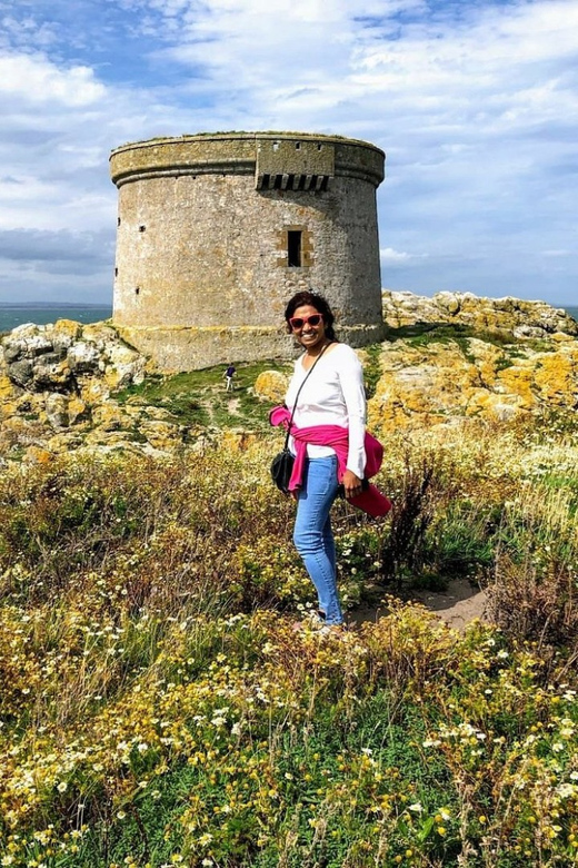 Dublin: Ferry from Howth to Ireland's Eye island - The Martello tower and views back to Howth