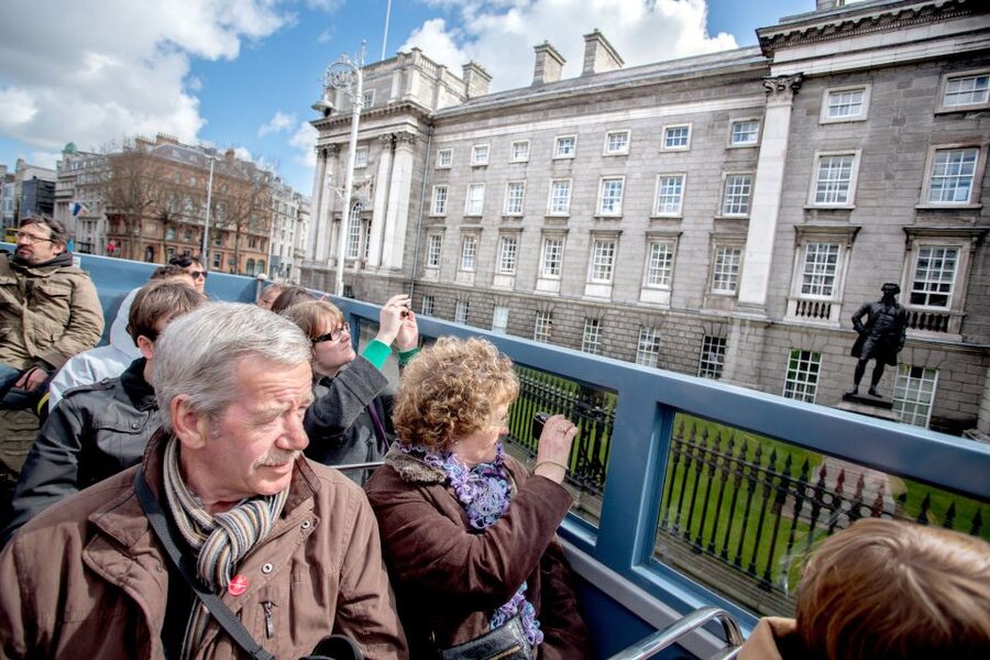 Dublin: Hop-on Hop-off Bus Tour - The central loop from O’Connell Street to Trinity College