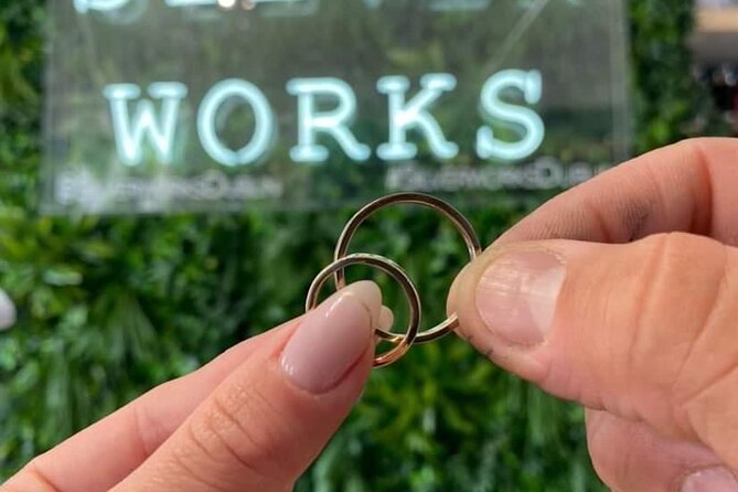 Dublin Jewellery Forge a Hammered Silver ring:Georges Street - A handmade souvenir on South Great George’s Street
