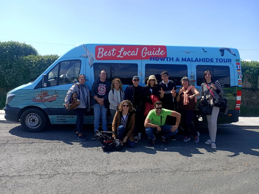 DUBLIN: Malahide castle and Howth MULTILINGUAL full day tour - Portmarnock, St Anne’s, and the North Bay route