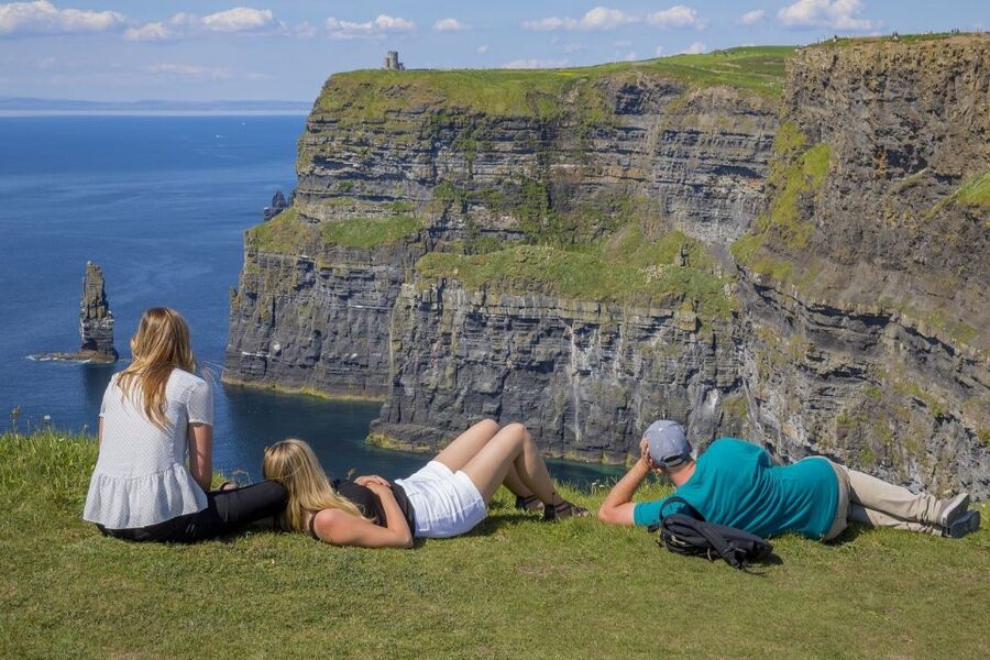 From Dublin: Galway and Cliffs of Moher Day Tour - One and a half hours above the Cliffs of Moher
